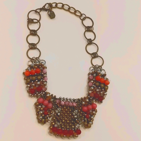 Anthropologie Jewelry - Anthropologie vintage inspired bib necklace